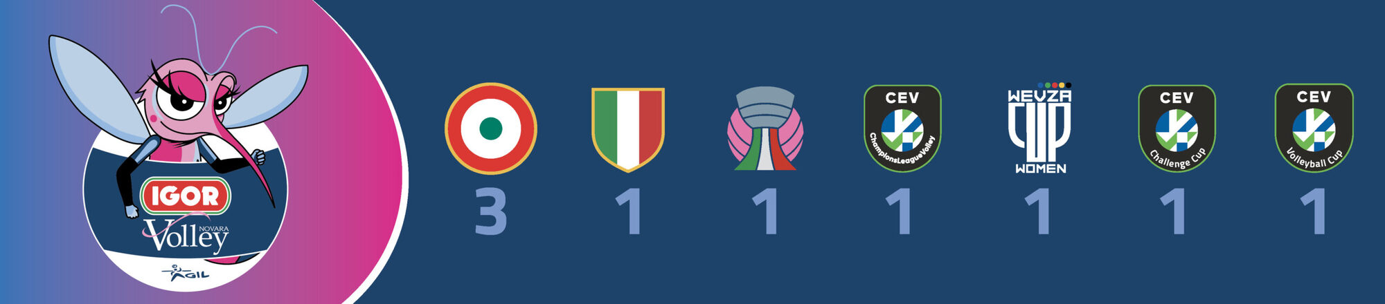 Igor Volley Novara - palmarès